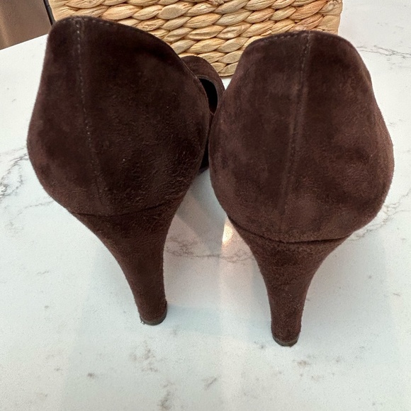 St. John Brown Suede Heels - Picture 5 of 8